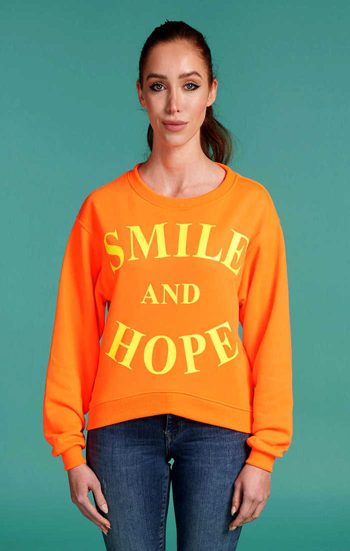 Sweater Smile and Hope Orange