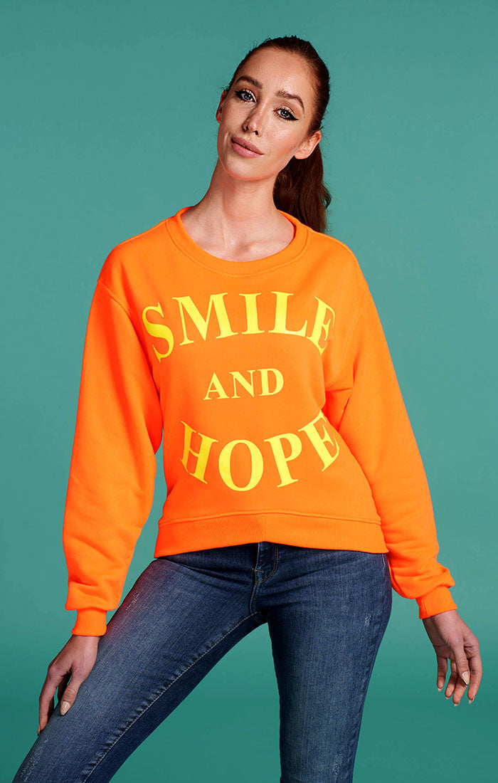 Sweater Smile and Hope Orange