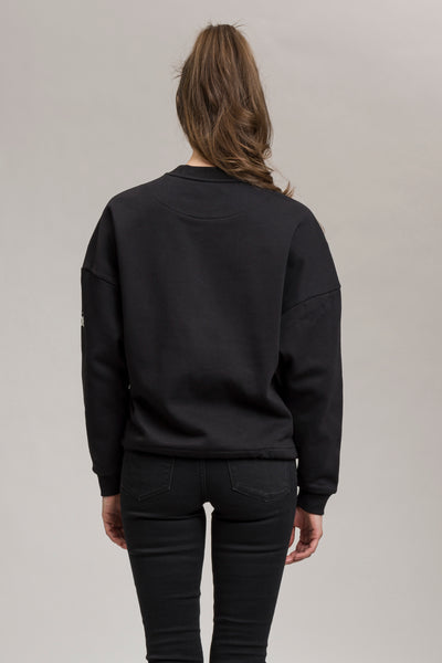 cropped Sweater schwarz