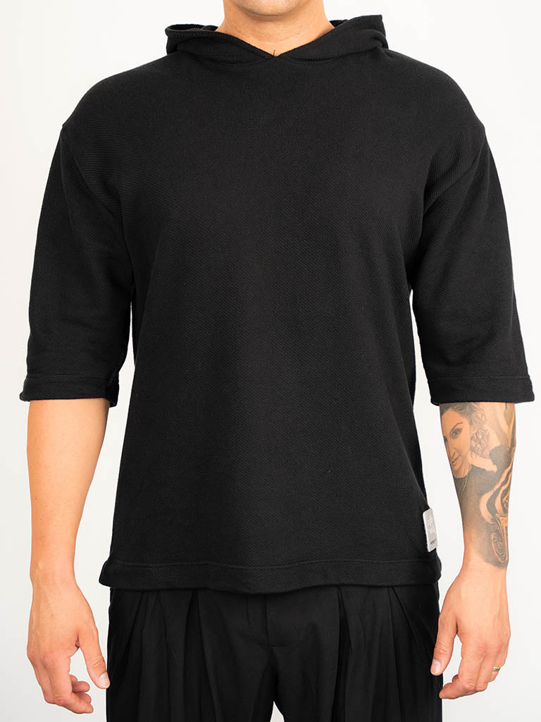 herren-sommer-hoodie-shirt-schwarz