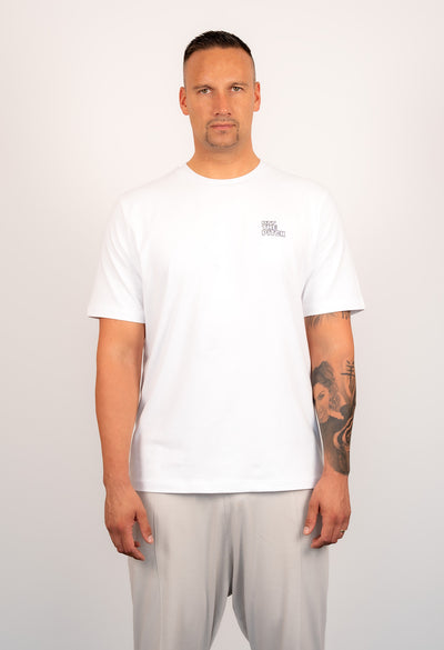 T-Shirt Outline Weiß Regular Fit