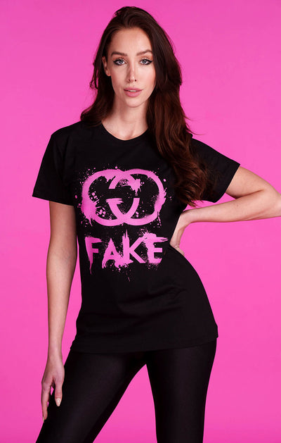 Damen T-Shirt Fake GCCI